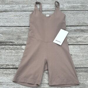 Lululemon Align  Bodysuit 6"  Taupetastic (Tan) Size 2  NWT